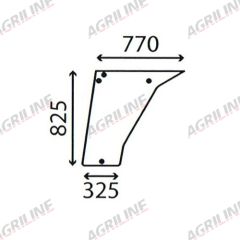Cab Glass- Lower Door- Clear suitable for Deutz -  4364140
