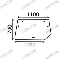 Cab Glass- Rear Window- Clear suitable for Deutz -  4358486