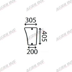 Cab Glass- LH Lower Front- Clear suitable for Deutz -  4366107