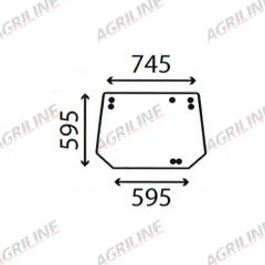 Cab Glass- Rear Window- Clear suitable for Deutz -  4401521