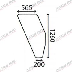 Cab Glass- Curved RH Door, Green Tint