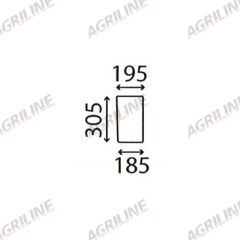 Cab Glass- Lower Front- Clear suitable for Fiat -  5136369