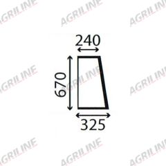 Cab Glass- RH Side Window- Clear suitable for Fiat -  5161666