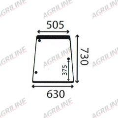 Cab Glass-RH Side Window- Clear suitable for John Deere tractor