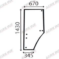 Cab Glass- LH Door- Green Tint