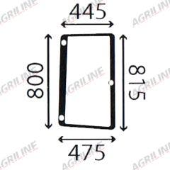 Cab Glass- RH Side Window- Green Tint suitable for John Deere tractor