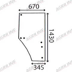Cab Glass- RH Door- Green Tint