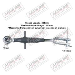  Adjustable Levelling Arm (Cat. 1)