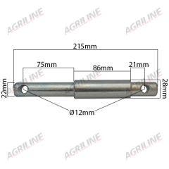 Dual Category Lower Link Implement Mounting Pin (Cat. 1/2)