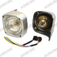 Head Light (Pair) - LH Dip suitable for Massey Ferguson -  1672766M91  1860177M1  1890156M91