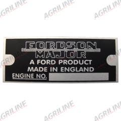 Plate Identification Major suitable for Ford & Fordson -  