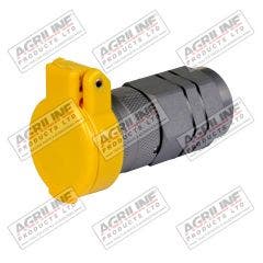 Spring Loaded Dust Cap - Yellow