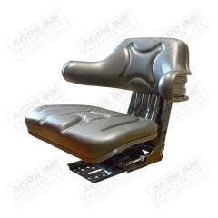 Wraparound Mechanical Suspension Seat- Black suitable for Massey Ferguson -  