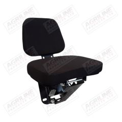 Passenger Seat - Black Cloth suitable for John Deere tractor