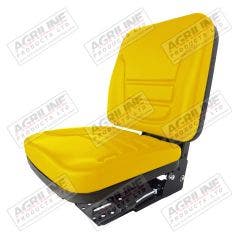 Low Back Narrow Mechanical Suspension Seat - Yellow