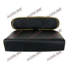 Seat Cushion Set- Black & Yellow Industrial suitable for Massey Ferguson -  