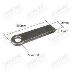 Weld On Towing Eye, Straight 12"