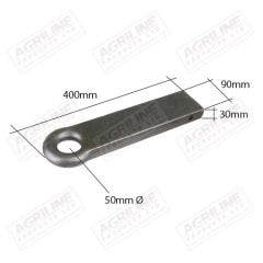 Weld On Towing Eye, Straight 16"