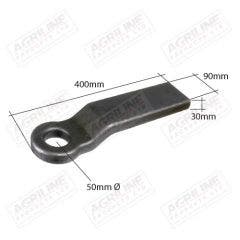Weld On Towing Eye, Cranked 16"