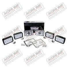 LED Headlight / Worklight Kit suitable for Massey Ferguson -  3389964M91  3713911M92  3714399M92