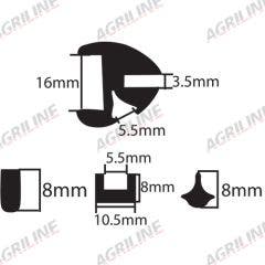 Sliding Window Rubber kit