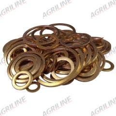 Assorted Metric Copper Washer Set (115 Pcs)