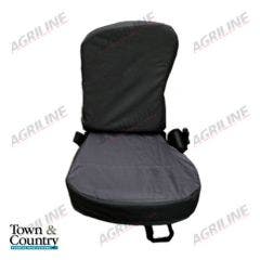 Folding Tractor Passenger Seat Cover- Black
