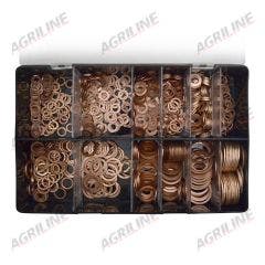 Imperial Copper Washer Assortment Box (800 Pcs)