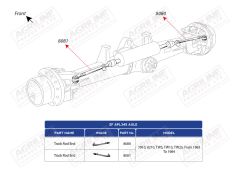 Track Rod End LH & Steering Joint 83953209 suitable for Ford & Fordson -  83953209  ZP0750137056