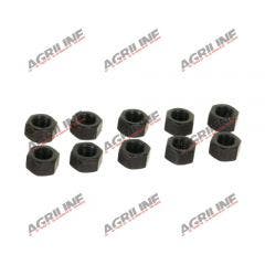 Plated Hexagon Nuts 1/2&#34; UNF (Pack 10)