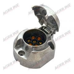 7 Pin Metal Female Trailer Socket with Screw Connectors