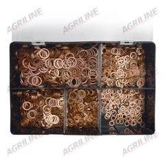 Metric Copper Washer Assortment Box (1000 Pcs)