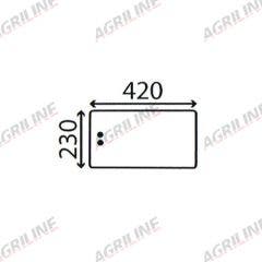 Cab Glass- Sliding Lower Rear- Clear