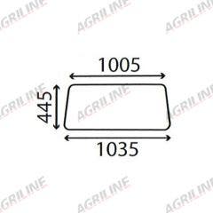 Cab Glass - Rear Window - 81827484 suitable for Ford & Fordson -  81827484