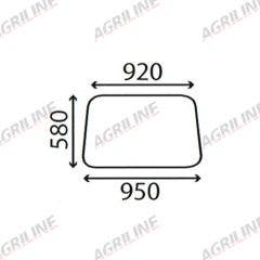 Cab Glass- Front Window- Clear suitable for Ford & Fordson -  81830040