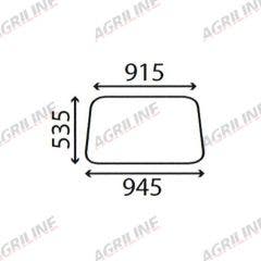 Cab Glass- Front Window- Clear suitable for Ford & Fordson -  81830041