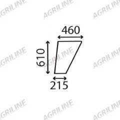 Cab Glass- LH Lower Door- Clear suitable for Ford & Fordson -  83932009