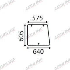 Cab Glass- Side Window- Clear suitable for Ford & Fordson -  83932025