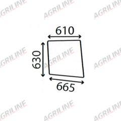 Cab Glass- RH Top Door- Clear suitable for Ford & Fordson -  83944242