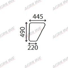 Cab Glass- Lower Door- Green Tint suitable for Ford & Fordson -  83914253