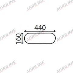 Cab Glass - Lower Rear - 83911750 suitable for Ford & Fordson -  83911750
