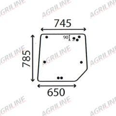 Cab Glass - Rear Window - 3806581M2