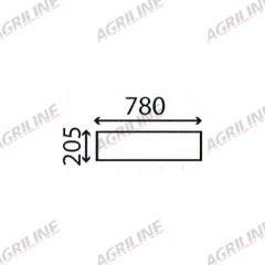 Cab Glass- Lower Rear Window - Clear