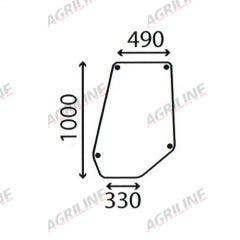 Cab Glass- Door - Green Tint suitable for Massey Ferguson -  3301841M1  3301841M2  3301841M3