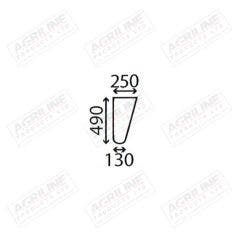 Cab Glass- Lower Front RH/LH– Clear suitable for Massey Ferguson -  1887039M1