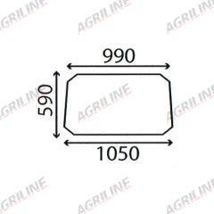 Cab Glass- Front Window– Clear suitable for Massey Ferguson -  1887790M1