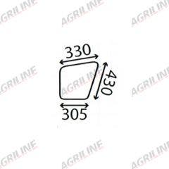 Cab Glass- Lower Door- Clear suitable for Massey Ferguson -  1862351M1