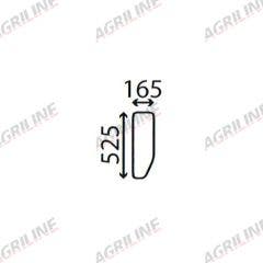 Cab Glass- Lower Front- Clear suitable for Massey Ferguson -  1862347M1