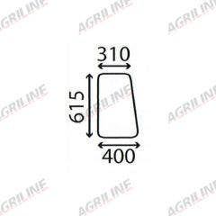 Cab Glass- Fixed Side Window- Clear suitable for Massey Ferguson -  1862346M1