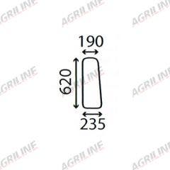 Cab Glass- Sliding Side Window- Clear suitable for Massey Ferguson -  1864660M1